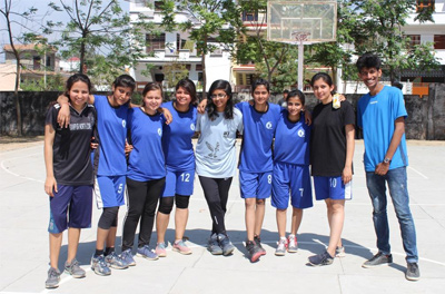 AKGEC Basketball Girls won the Gold medal.