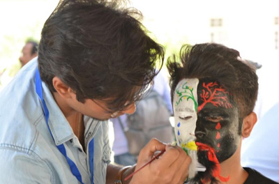 Face Painting competition at Faculty of Architecture LU
